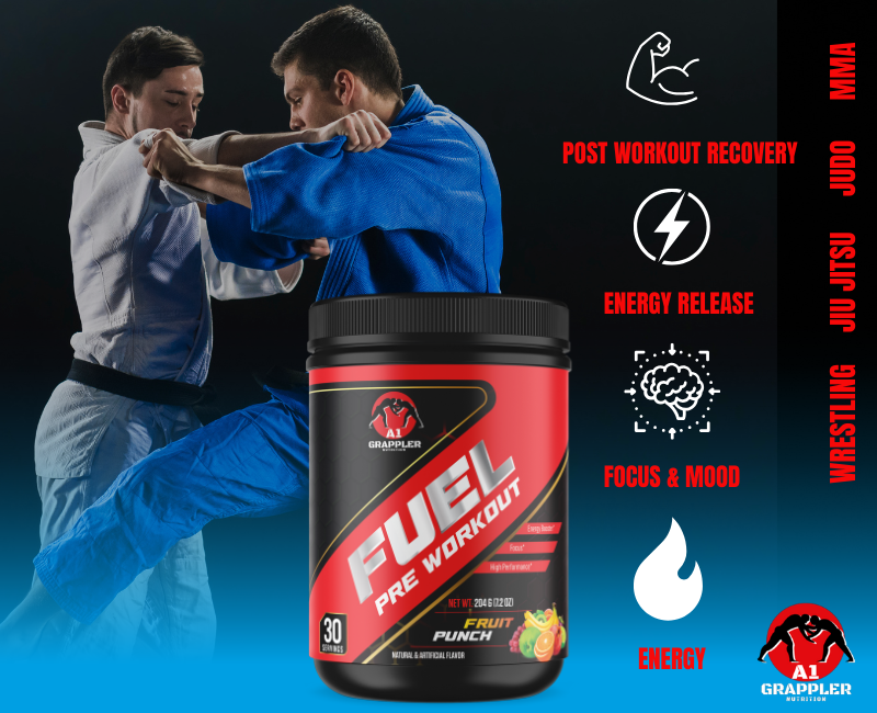 "FUEL" Preworkout Supplement for the Brazilian Jiu Jitsu (BJJ), Judo & Wrestling Athlete