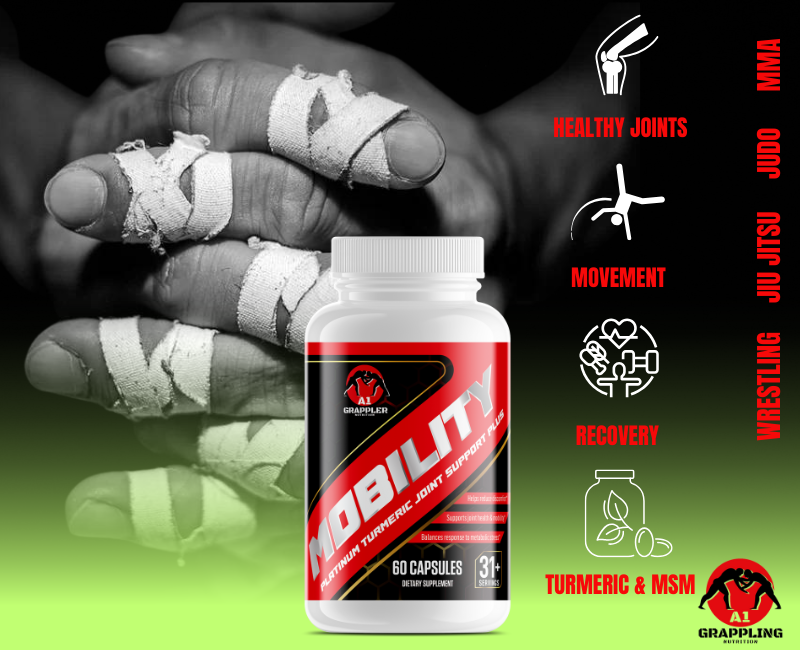 "MOBILITY" Joint & Tendon Supplement for the Brazilian Jiu Jitsu (BJJ), Judo & Wrestling Athlete