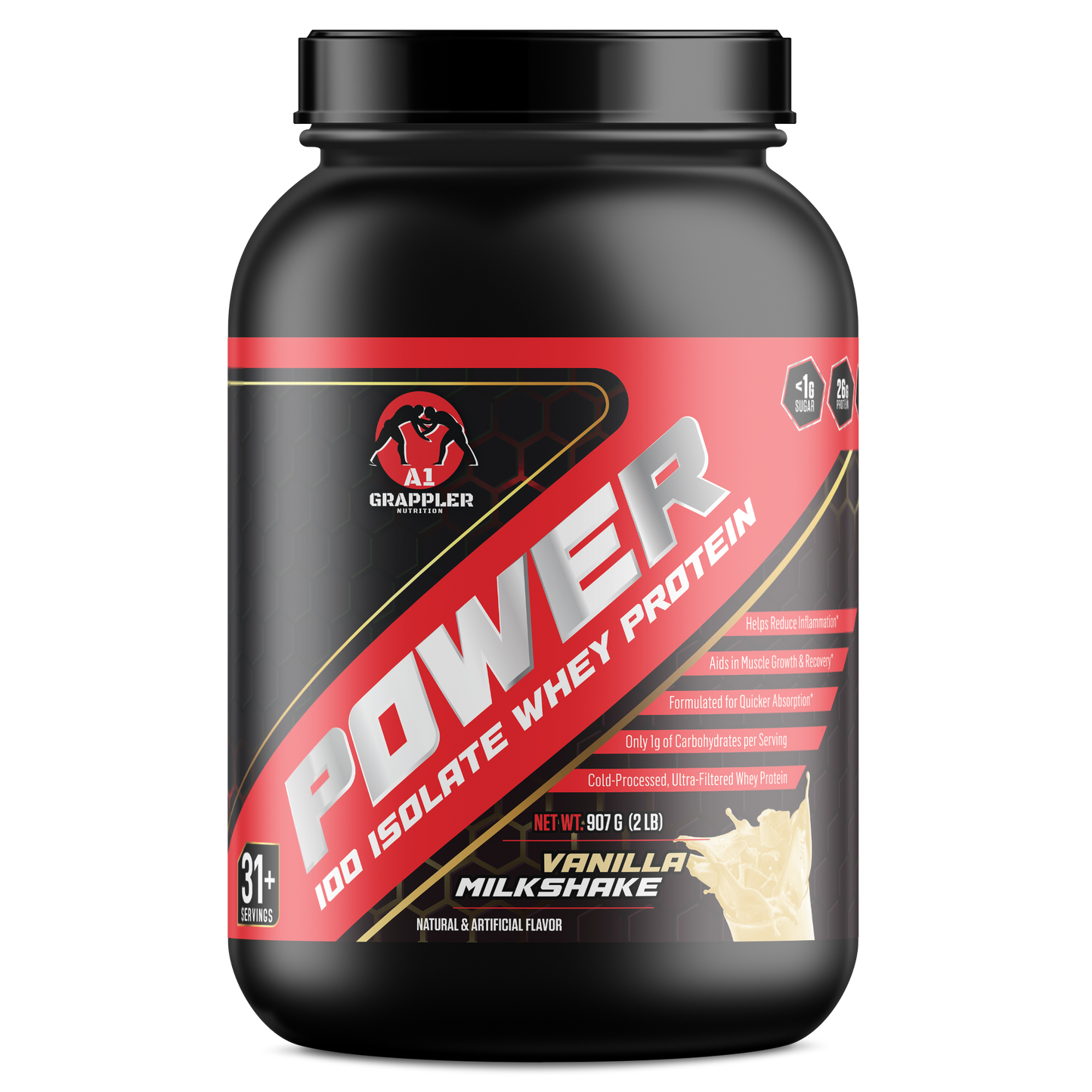 "POWER" Protein Supplement for the Brazilian Jiu Jitsu (BJJ), Judo & Wrestling Athlete