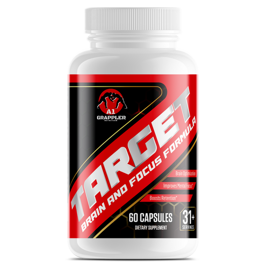 "TARGET" Brain Focus Supplement for the Brazilian Jiu Jitsu (BJJ), Judo & Wrestling Athlete