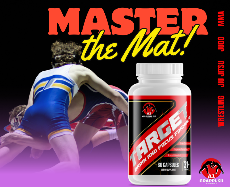 "TARGET" Brain Focus Supplement for the Brazilian Jiu Jitsu (BJJ), Judo & Wrestling Athlete