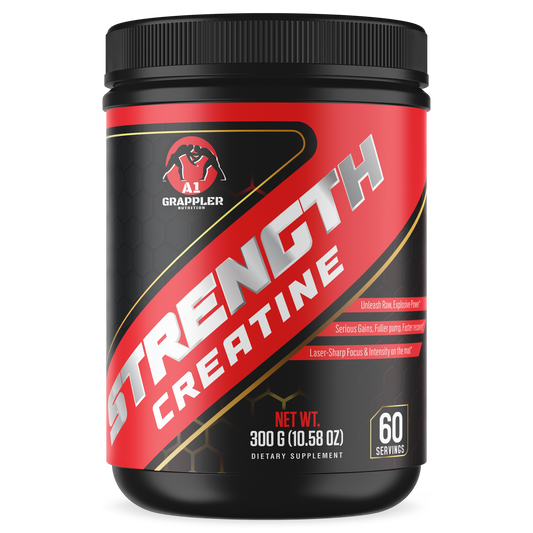 A1Grappler "Strength" Creatine Monohydrate – Explosive Power & Faster Recovery for Grapplers | 300g