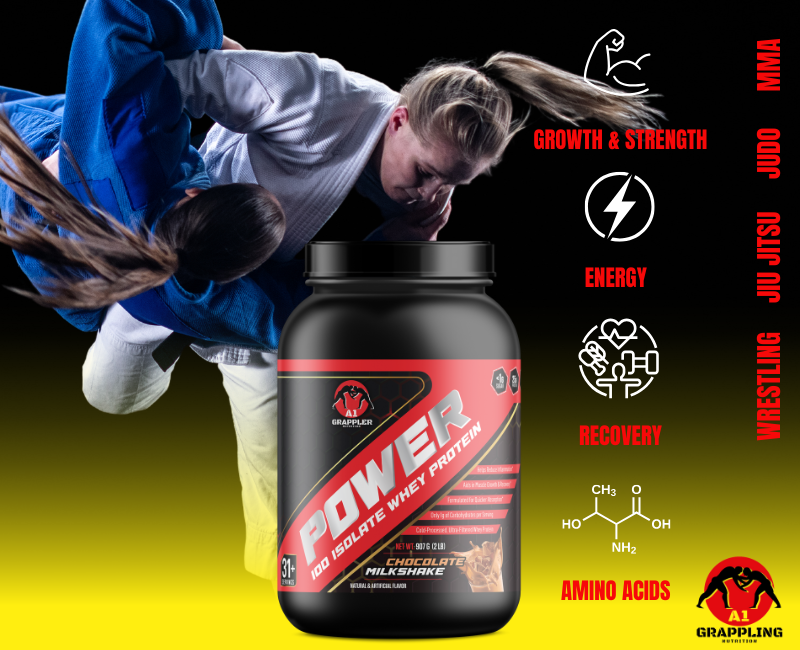 "POWER" Protein Supplement for the Brazilian Jiu Jitsu (BJJ), Judo & Wrestling Athlete